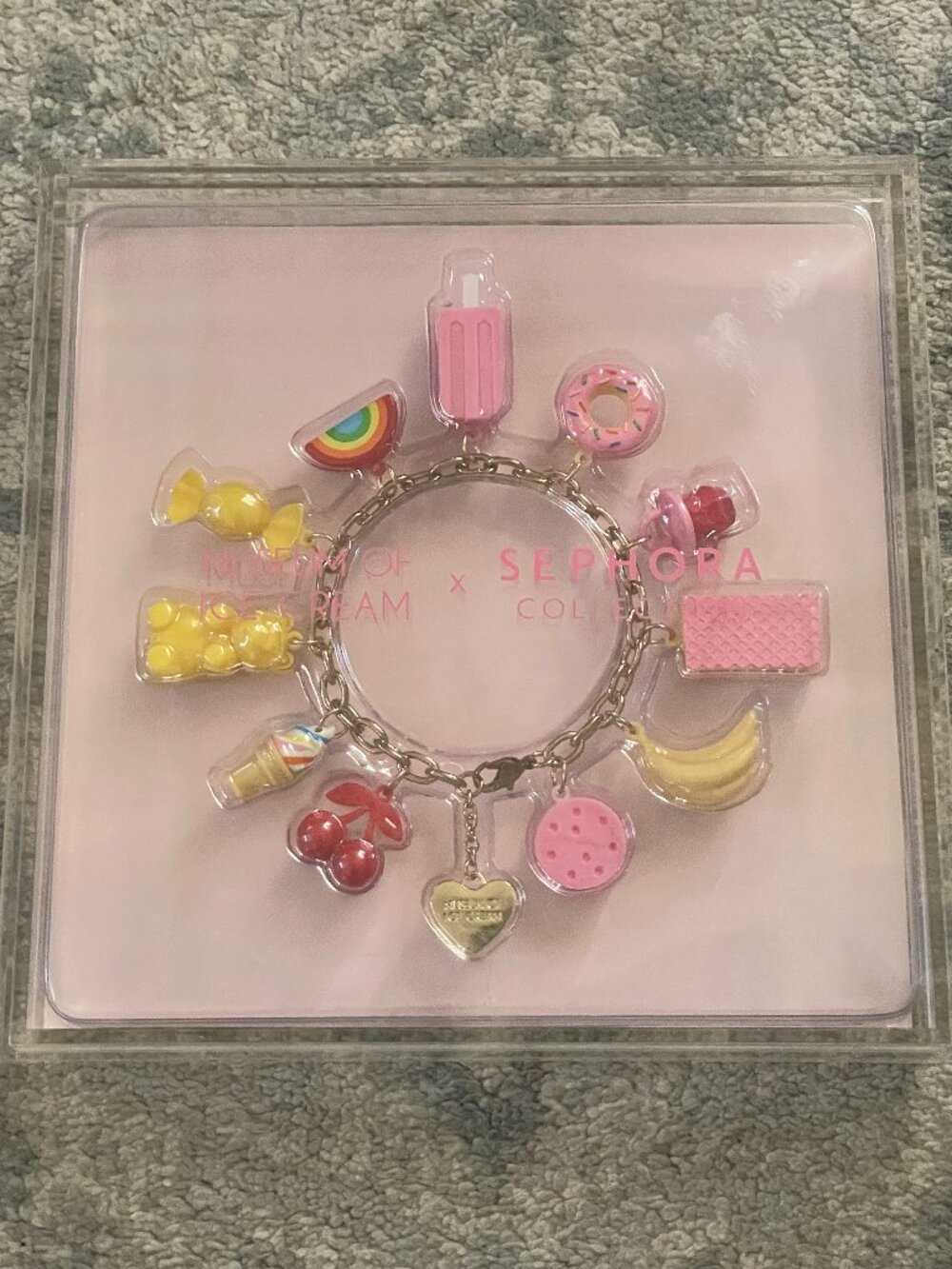 NWOT Sephora Museum of Ice Cream Charm Bracelet Limited Edition